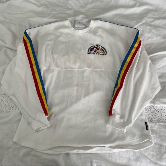 Mickey Mouse and Friends SMALL Velour Spirit Jersey for Adults White - Picture 2 of 12